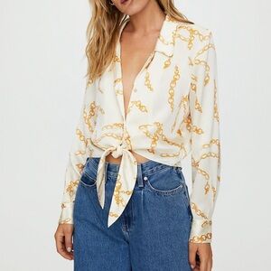 Wilfred chain blouse tie front
